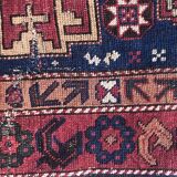 Tapis ancien caucasien chirwan 19eme fait main 76x120 cm