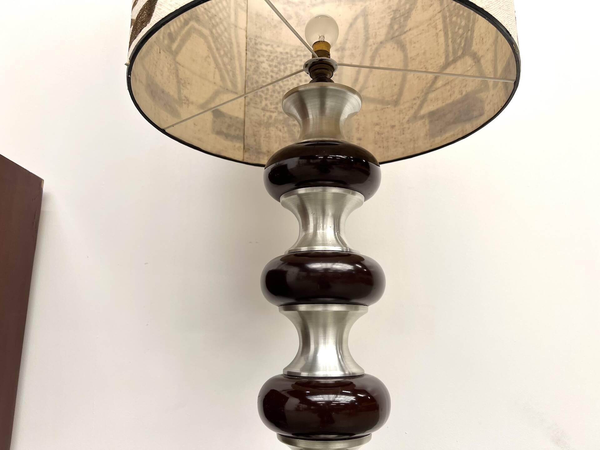 Modernist aluminum floor lamp