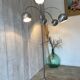 Lampadaire chromé vintage