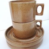 Set lunch in sandstone - Large cups