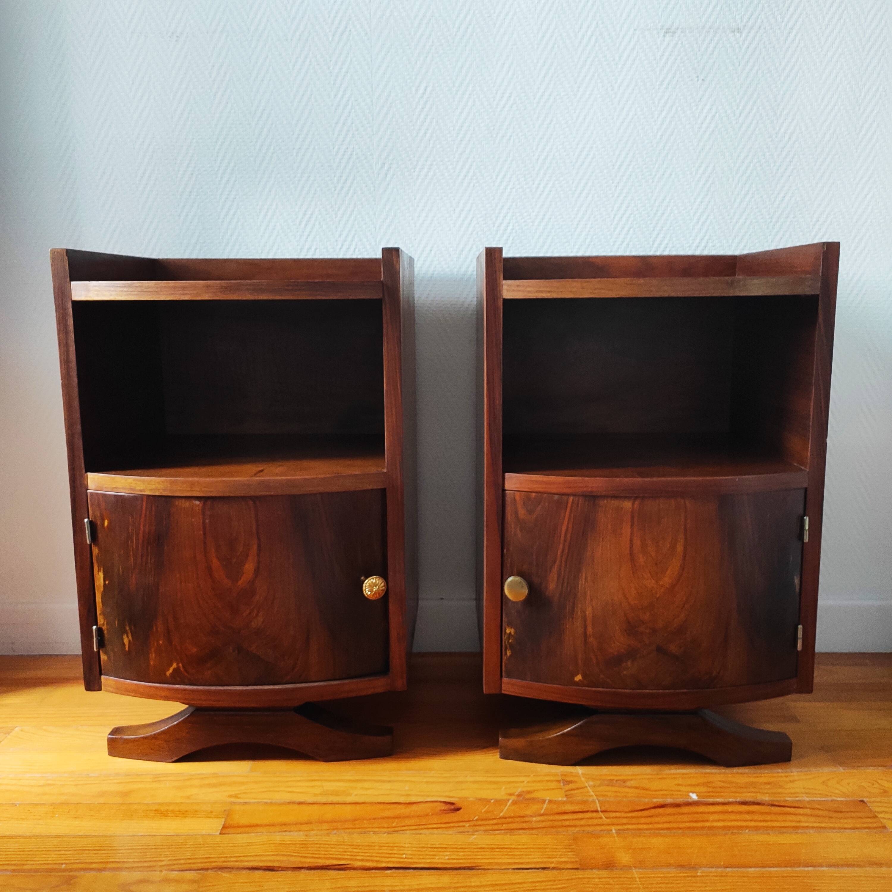Pair of Art Deco bedside tables