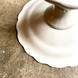 Sarreguemines compotier in blue earthenware, “Basket” service