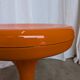 Ensemble de 4 tabourets vintage en forme de champignon “Jurček” par Meblo, orange rétro des années 1960 – Spa