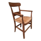 Rustic straw armchair