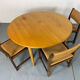 Table à manger ronde extensible en chêne, design danois du milieu du siècle, années 1960