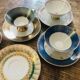 Vintage German fine porcelain cups and saucers
