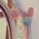 Venetian Italian mirror Barovier Murano from the 1940s.