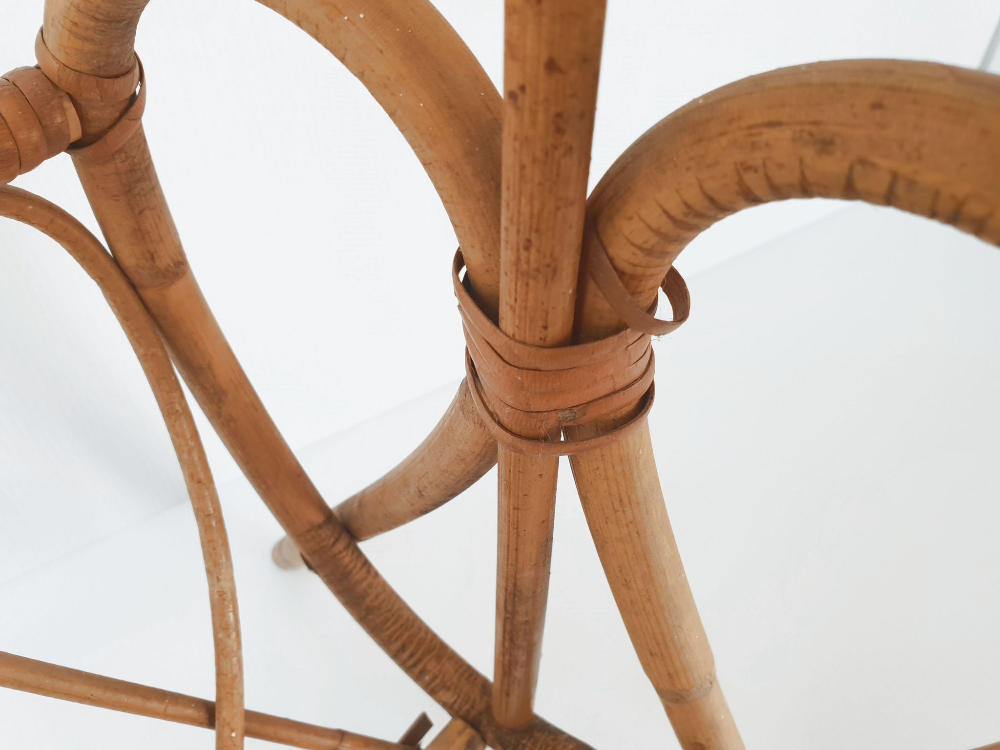 Vintage rattan magazine holders