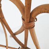 Porte-revues en rotin vintage