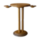 Small smoker's table, side table, Scandinavian blond wood, tripod, vintage 70'