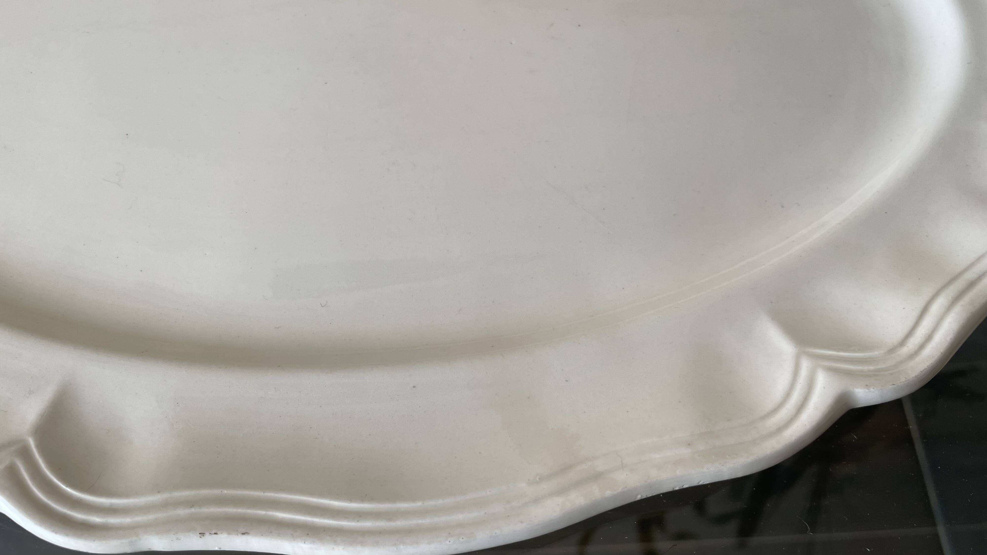 Sarreguemines France vintage oval serving dish