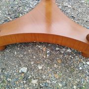 Antique Empire style pedestal table with marble top