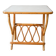 Rattan and bamboo magazine rack side table 1960