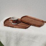Duo de plateaux en bambou