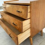 Oak chest of drawers from the scandinavian 60s