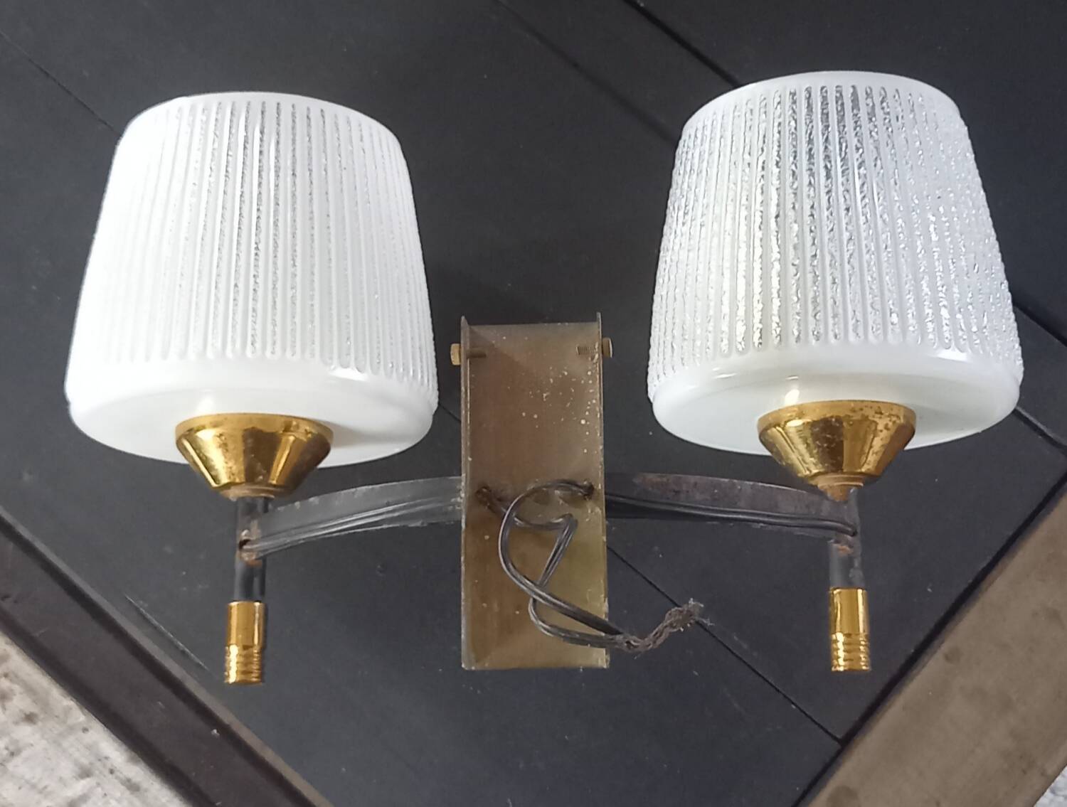 Double vintage wall light