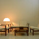 Ensemble de 4 fauteuils et 2 tables basses « Moduline » conçu par Ole Gjerlov Knudsen