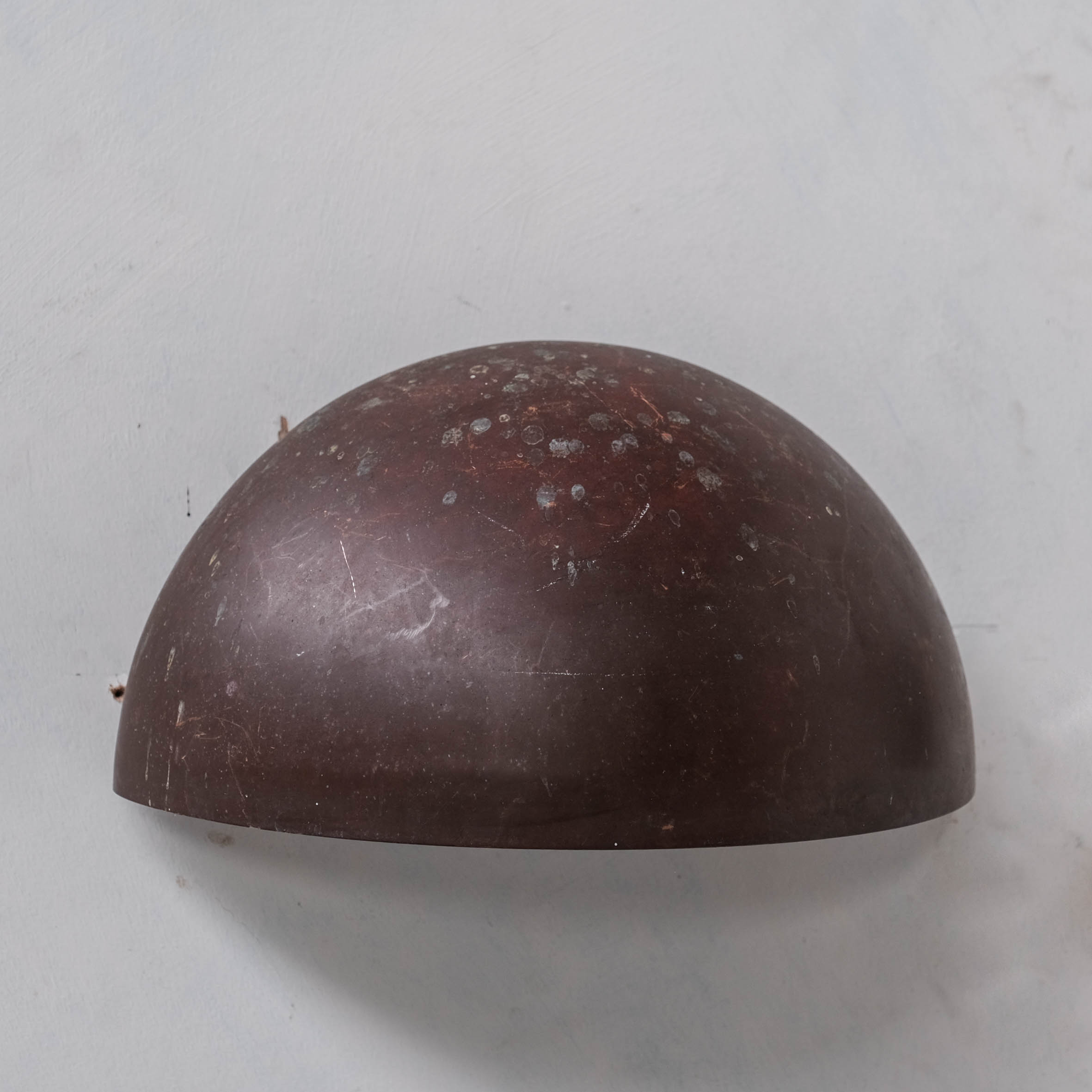 Pair of danish copper patinated wall lights