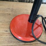 Desk lamp "Col de Cygne Aluminor Red Pop Art France - 1970 in Metal