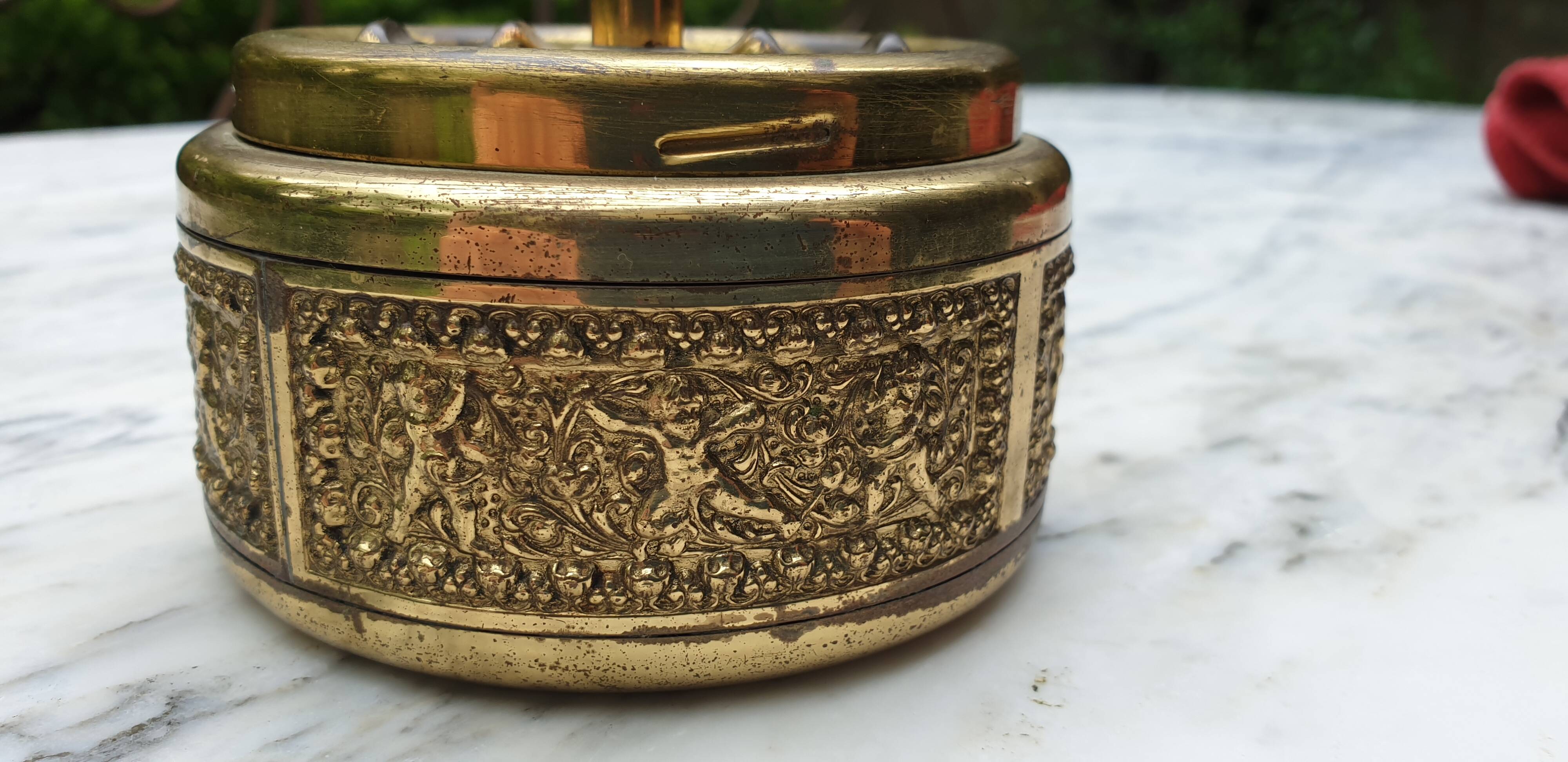 Ehrard Schleuderascher brass wheeled ashtray 1960s