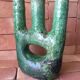 Tamegroute pottery candle holder