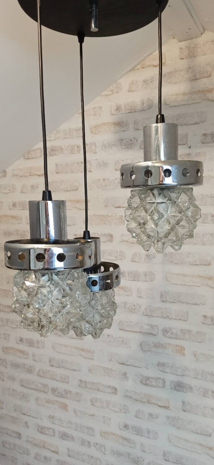 Vintage waterfall pendant light