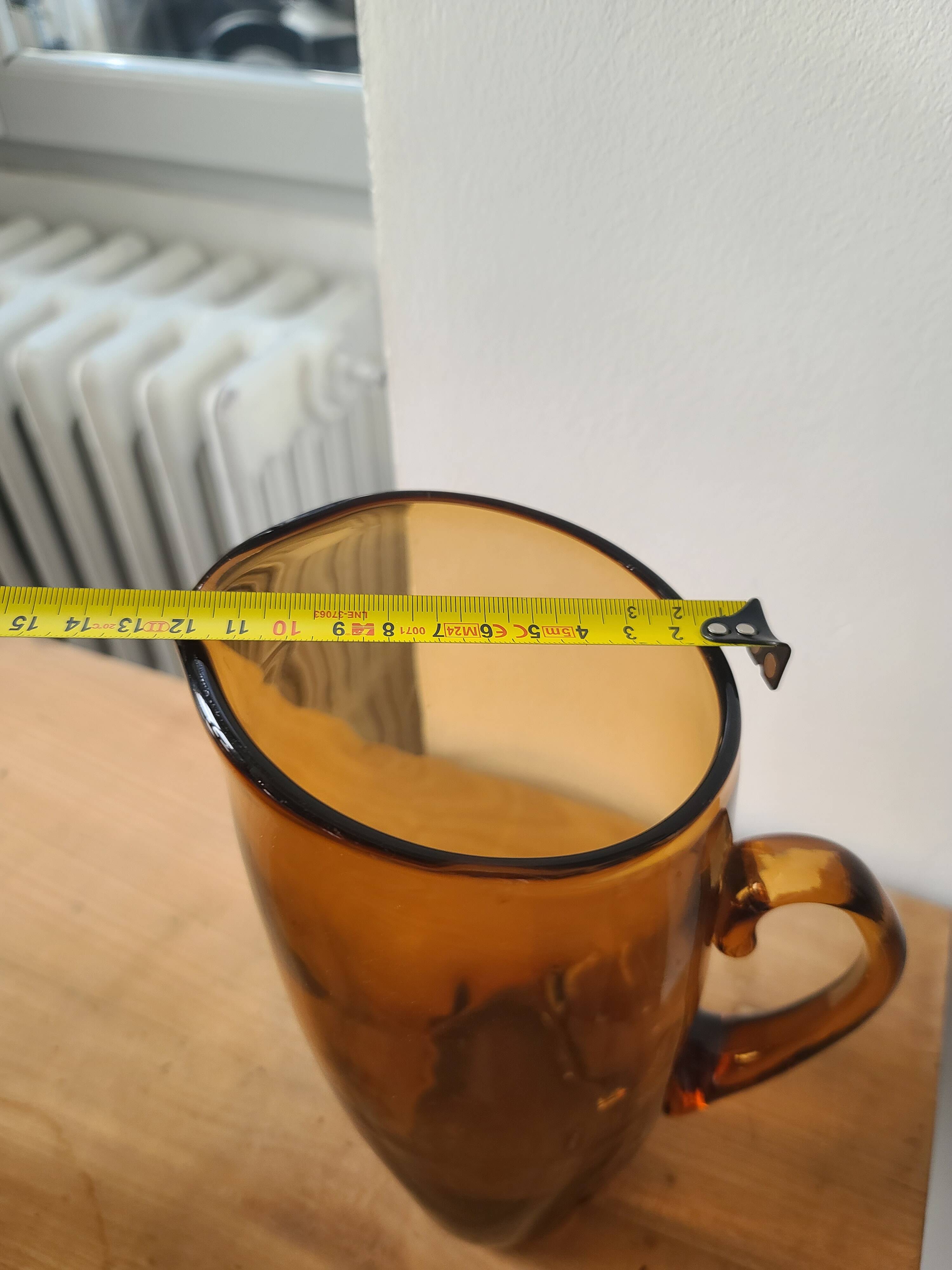 Service de Verres Vintage Ambrés (Carafe + Gobelets) #PIMR