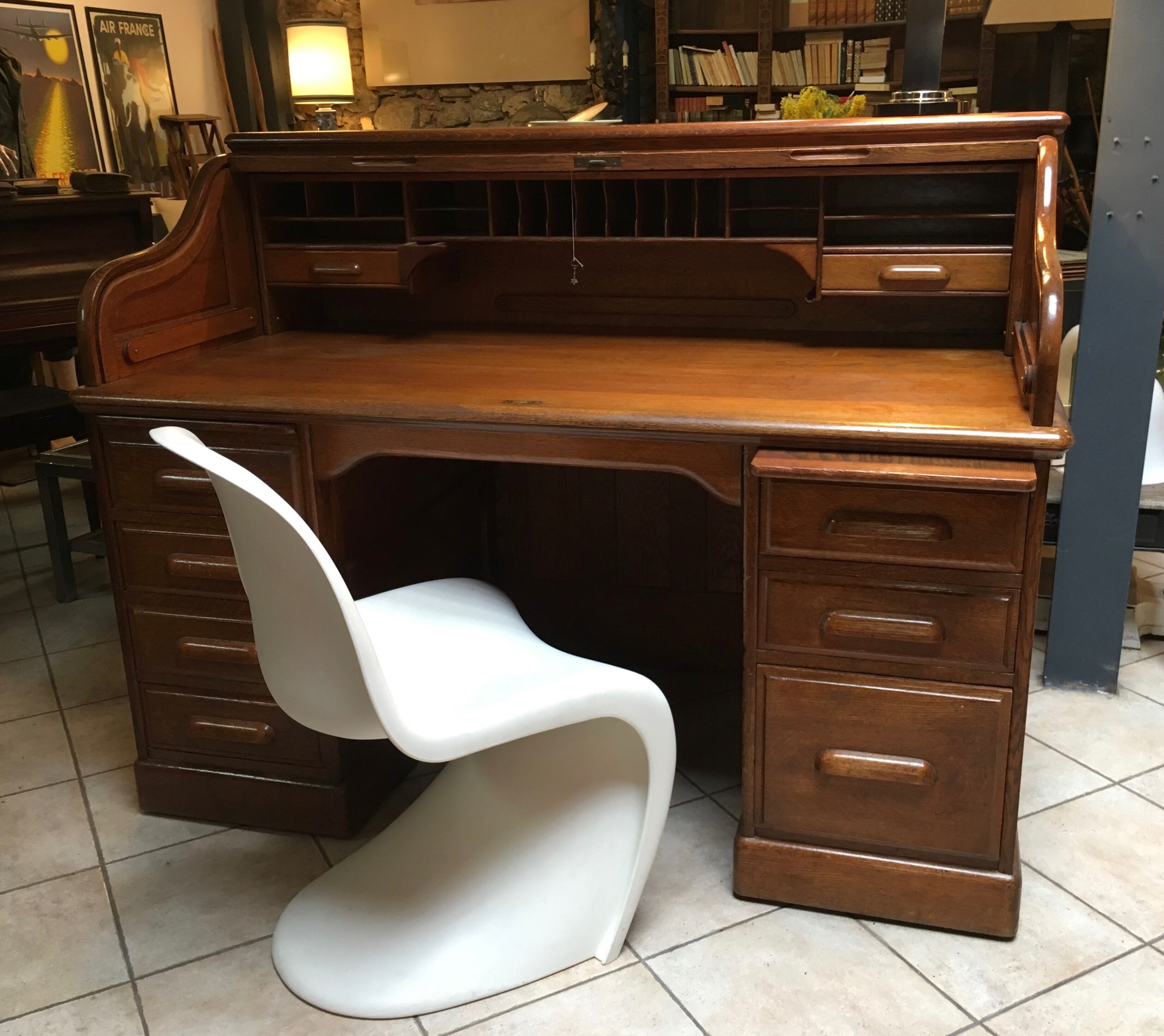 American oak desk