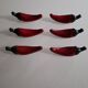 6 knife rests Peppers