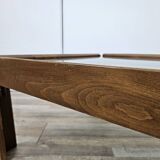 1960s coffee table by Afra and Tobia Scarpa for Cassina with smoked glass