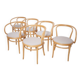 Fauteuils 209 de Thonet, 1986, Set de 6
