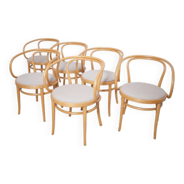 Fauteuils 209 de Thonet, 1986, Set de 6