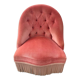Fauteuil crapaud velours rose