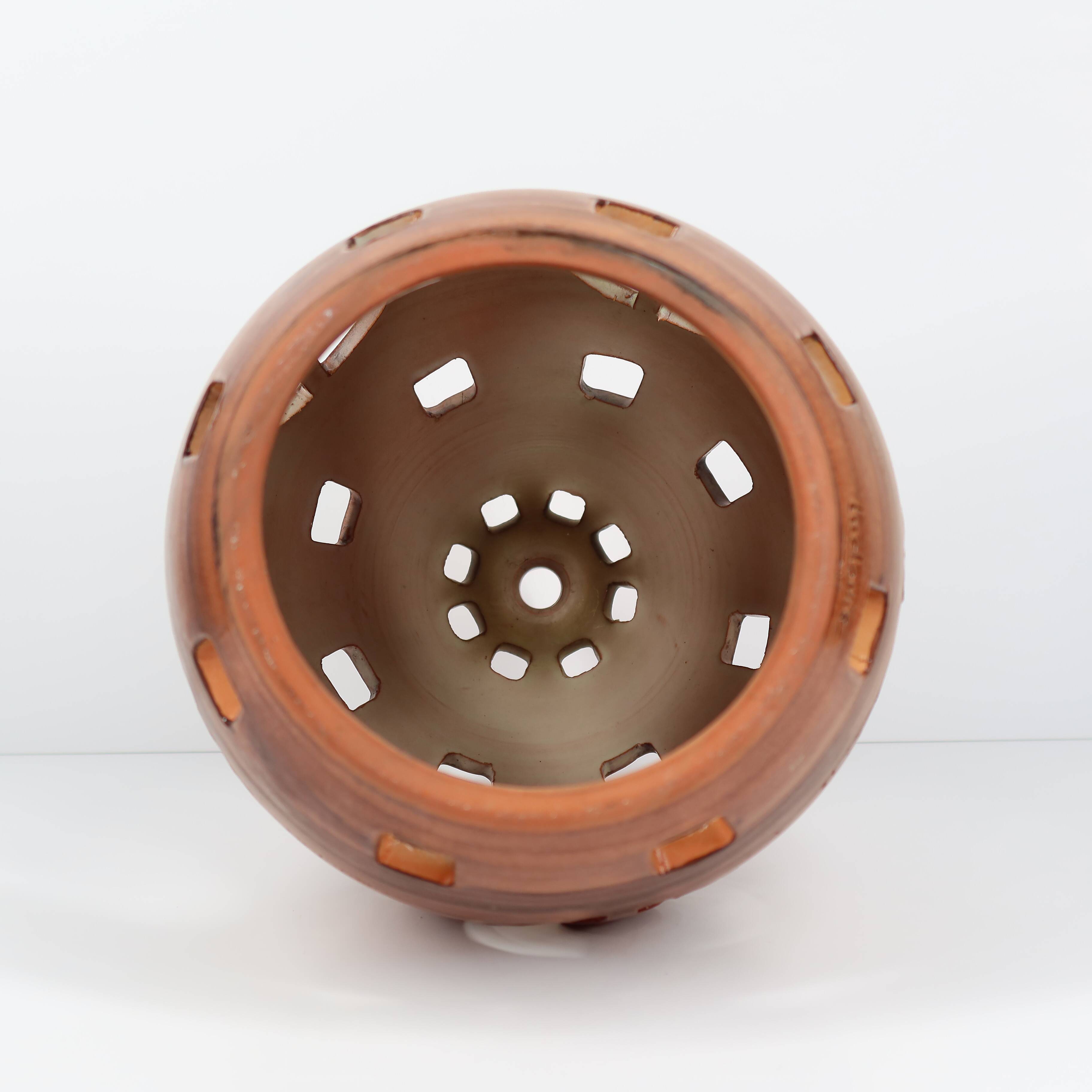 Suspension ou abat‑jour en céramique artisanale signée Ludovic