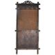 Large wall-mounted coat rack in solid brown pine, antique style circa 1900, height 210 cm.