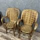 After "Le Corbusier": pair of rattan armchairs hand-made for Pascal Raffier