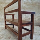Antique oak bench hall bench 105 cm