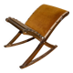 Mustard velvet footrest