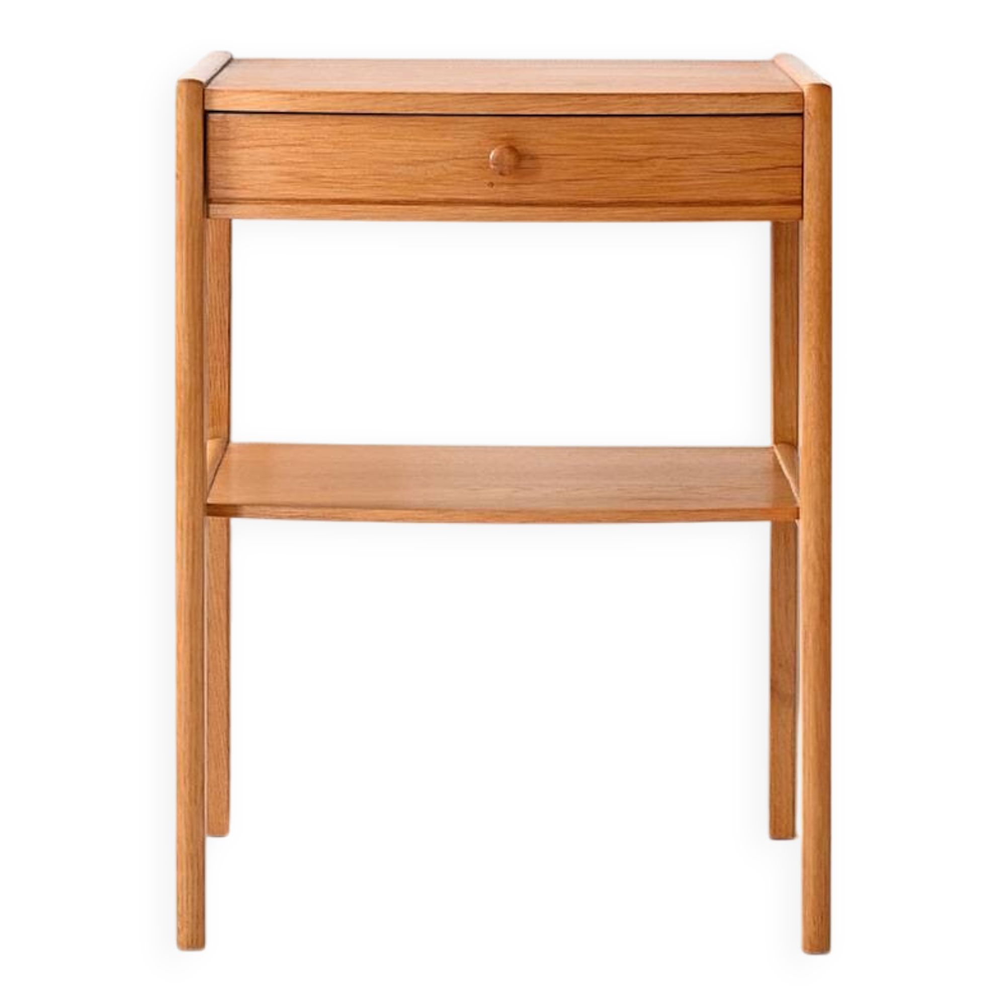 Table de chevet vintage en chêne