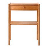Table de chevet vintage en chêne