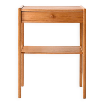 Table de chevet vintage en chêne