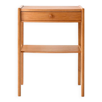 Table de chevet vintage en chêne