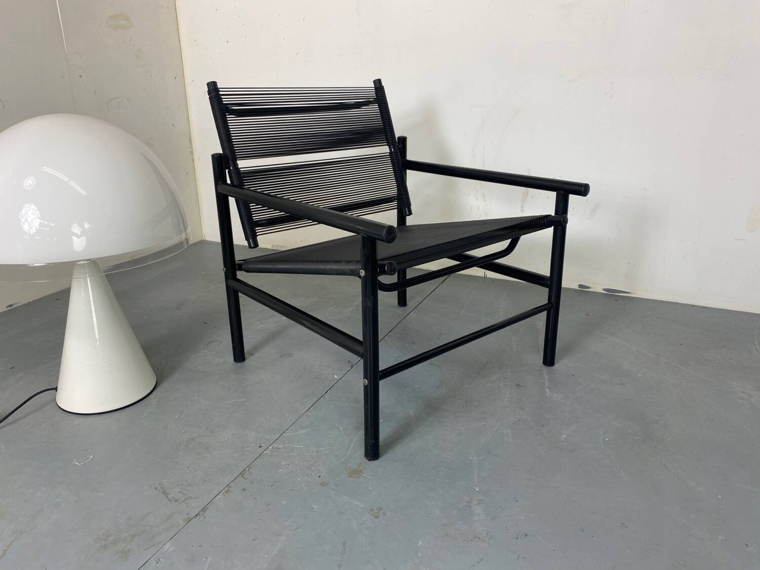Italian Spaghetti Easy Chair from Fly Line, Italy, 1980s