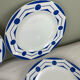 4 assiettes anciennes art déco