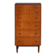 Retro teak 1960s tall G plan tolawood chest of drawers