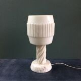 Brutalist alabaster lamp 70's