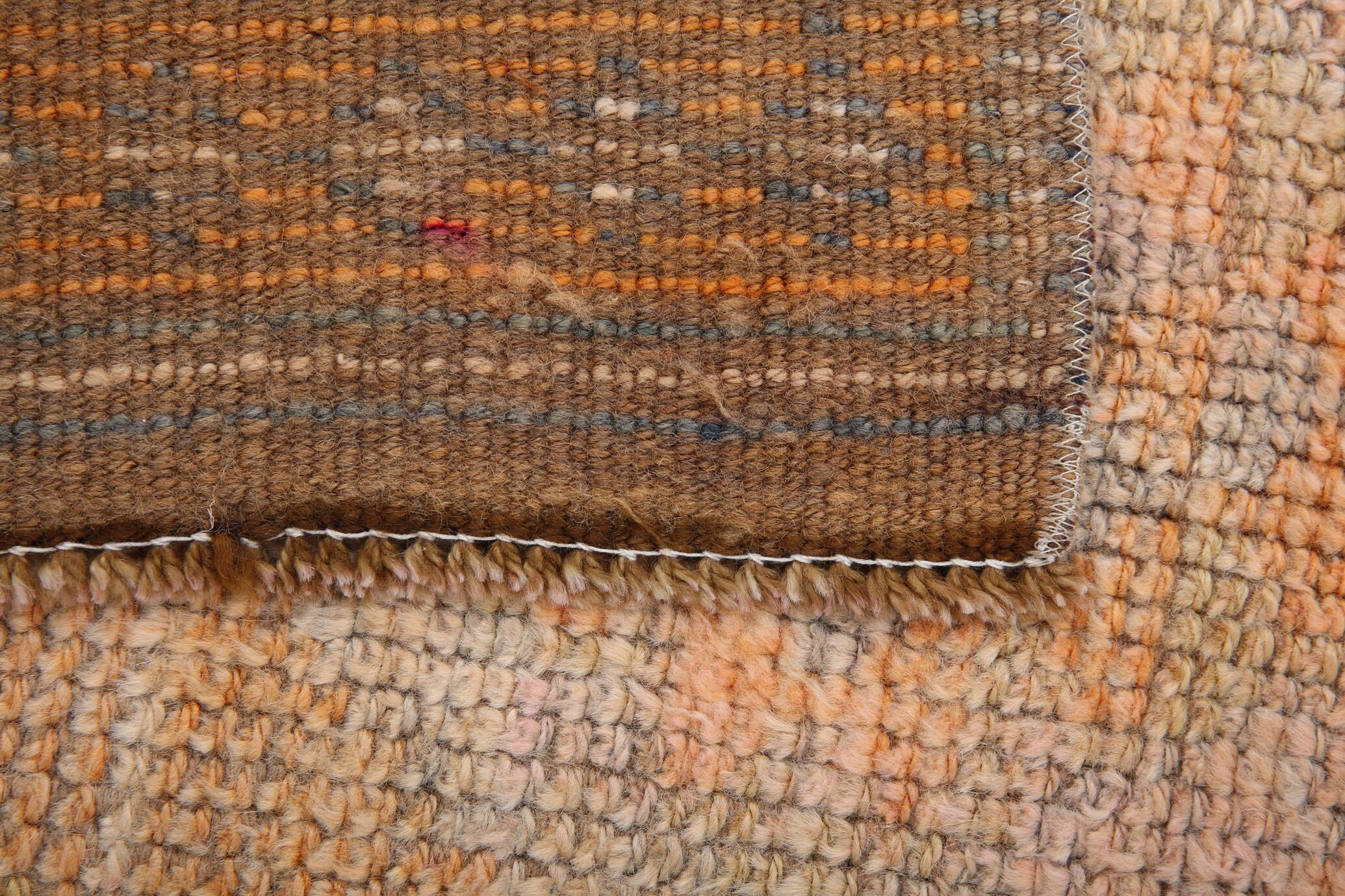 2x12 Long Narrow Orange Vintage Runner Rug, 75x378Cm SK 18494 FREE SHIPPING