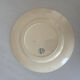 Flat plate iron earth Longwy model Ycho - blue flower faience ja
