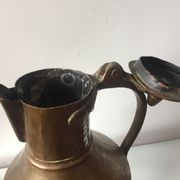 Islamic art ottoman copper ewer antique candleholder