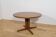 Mid-Century Teak Round Extending Dining Table, Denmark, 1960s